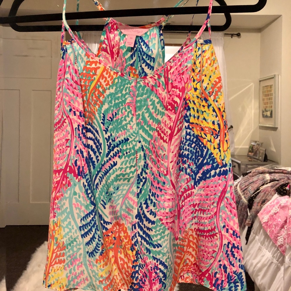 Lily Pulitzer Colorful Seaweed Sleeveless Blouse